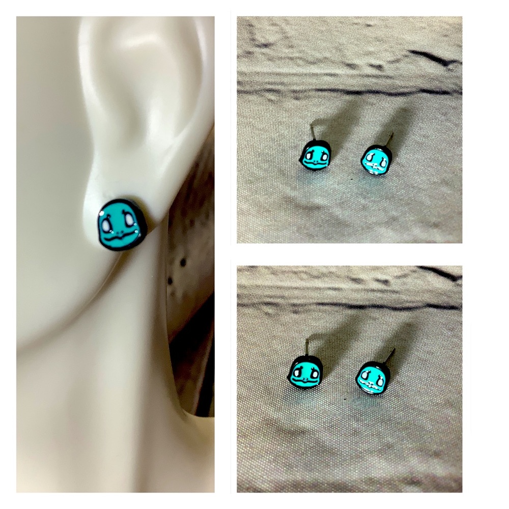 Poke-man Stud Earrings